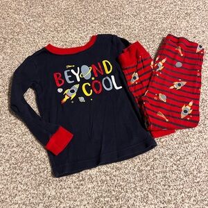 Wonder Nation Kids Pajama Set - Navy and Red